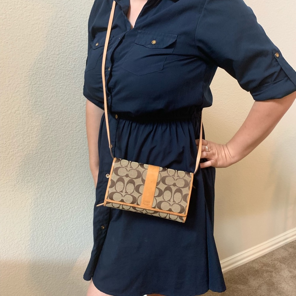Coach wallet with strap
